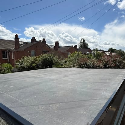 New flat roof deck laid and sealed — flat roofing, Leamington Spa